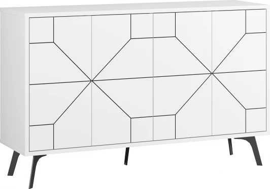 LEV00238 Комод DUNE CONSOLE (ЛДСП/Белый) LEVE