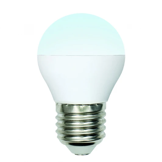 LED-G45-6W/NW/E27/FR/MB PLM11WH картон Лампочка светодиодная шар белая E27 6W 4000K Uniel LED-G45-6W/NW/E27/FR/MB PLM11WH