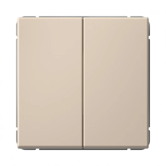 GAL001251S Выключатель двухклавишный (песочный) Systeme Electric GAL001251S