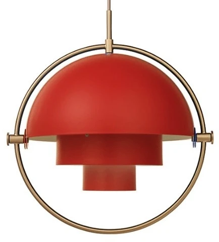 40.2316 Подвесной светильник (люстра) Louis Weisdorff Gubi Multi-Lite Pendant Red ImperiumLoft 40,2316 (123431-22)