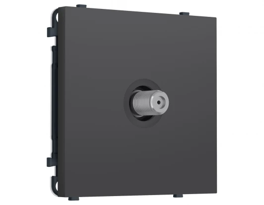 MS913050 Комплект механизма ТВ-розетки SAT (Графит Мягкое касание) Ambrella Volt QUANT PRO MS913050
