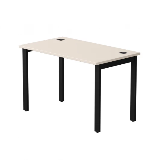 254S006GU9005 Стол прямой Everprof EVO (ЭВО) на металлокаркасе 1180х670х755 мм Кашемир/Черный 254S006GU9005