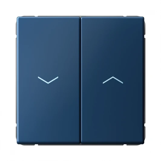 GAL001119 Выключатель жалюзи двухклавишный (аквамарин) Systeme Electric GAL001119