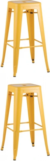 УТ000038359 Стул барный TOLIX желтый глянцевый 2 шт Stool Group (арт.УТ000038359)