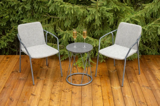 MARC2T1-3-SET "Марокко" кофейный комплект из алюминия, цвет темно-серый 4SIS MARC2T1-3-SET