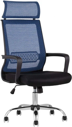 УТ000001943 Кресло офисное TopChairs Style голубое