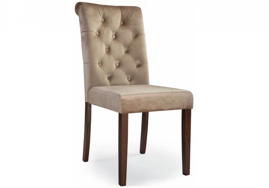 11140 Обеденный стул Woodville Amelia dark walnut / fabric beige 11140