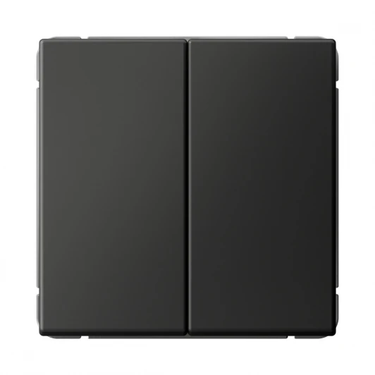 GAL001465 Переключатель двухклавишный (базальт) Systeme Electric GAL001465