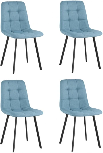 УТ000037231 Стул Stool Group Chilly рогожка голубой 4 шт. арт.УТ000037231