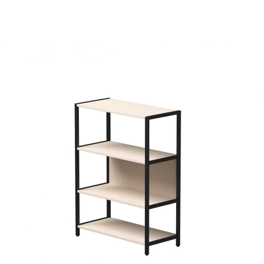254H010GU9005 Стеллаж металлический средний Everprof EVO (ЭВО) 830х385x1120 Кашемир/Черный 254H010GU9005