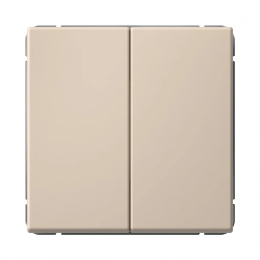 GAL001265 Переключатель двухклавишный (песочный) Systeme Electric GAL001265