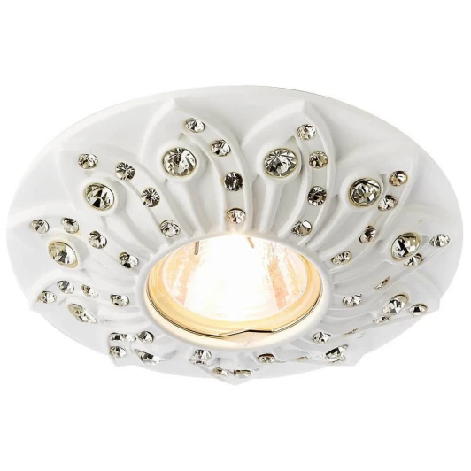 D4455 W Встраиваемый точечный светильник Ambrella Дизайн С Узором И Орнаментом Гипс D4455 W