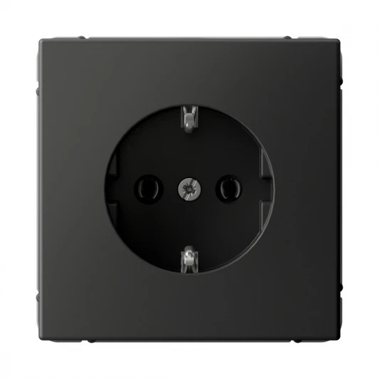 GAL001443S Розетка с заземлением (базальт) Systeme Electric GAL001443S