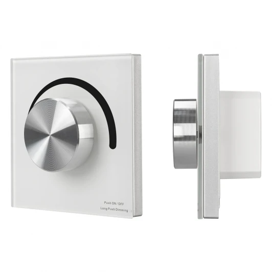 027115(1) INTELLIGENT ARLIGHT Роторная панель SMART-TRIAC-601-31-DIM-IN White (230V, 1.5A, 2.4G) (IARL, IP20 Пластик) 027115(1)