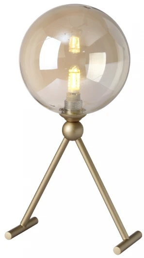 FRANCISCA LG1 GOLD/COGNAC Интерьерная настольная лампа Crystal Lux Francisca LG1 GOLD/COGNAC