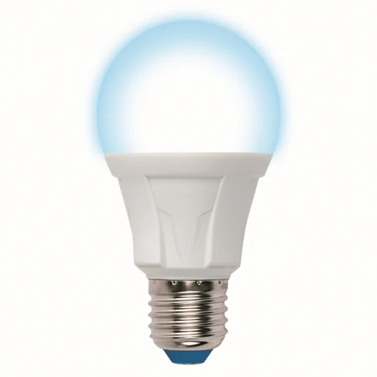 LED-A60 18W/6500K/E27/FR PLP01WH картон Лампочка светодиодная шар белая E27 18W 6500K Uniel LED-A60 18W/6500K/E27/FR PLP01WH