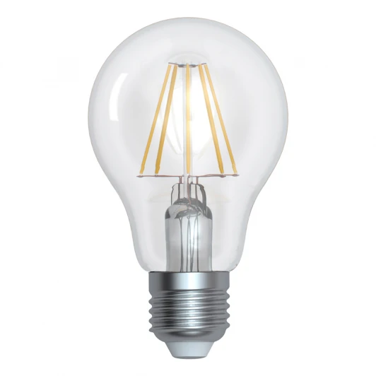 LED-A60-12W/4000K/E27/CL PLS02WH картон Лампочка светодиодная шар прозрачная E27 12W 4000K Uniel LED-A60-12W/4000K/E27/CL PLS02WH