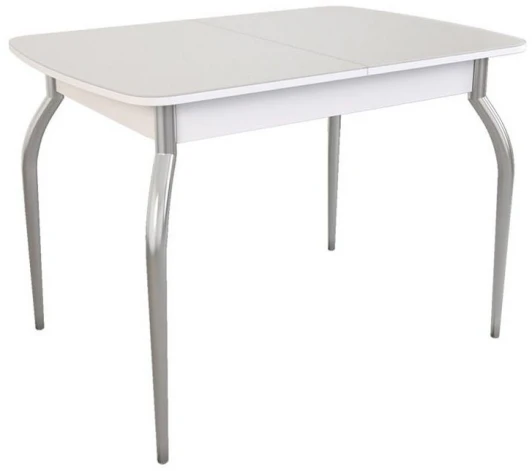 454589 Стеклянный стол Woodville Танго белый / белый 454589