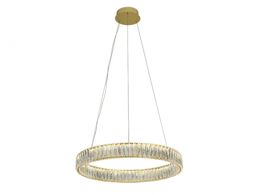 8242N/60 C euromat.gold Подвесная люстра светодиодная хрустальная с регулировкой цветовой температуры Newport 8240 8242N/60 C euromat.gold