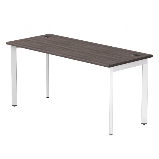 254S004DK9003 Стол прямой Everprof EVO (ЭВО) на металлокаркасе 1580х670х755 мм опоры 45гр Дуб Пасадена/Белый 254S004DK9003