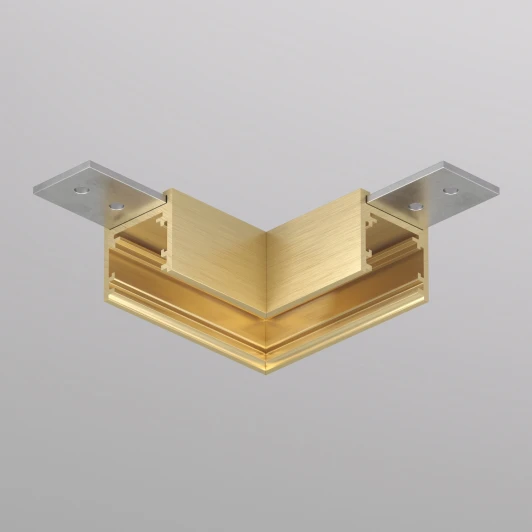 TR5731-SB Угловой соединитель для трека Denkirs Shine Base TR5731-SB 90° потолок-потолок, сатинированная латунь (48V)