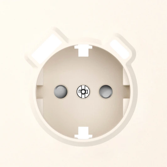 DS22931 Накладка на для розетки со шторками с быстрой зарядкой USB Type A+С (матовый кремовый) Donel S08 DS22931