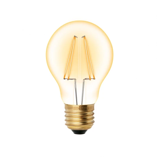 LED-A60-6W/GOLDEN/E27 GLV21GO Лампочка светодиодная шар желтая E27 6W Uniel LED-A60-6W/GOLDEN/E27 GLV21GO