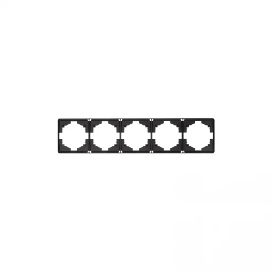 KR-78-0755-3 Рамка 5-постовая оникс Kranz Round KR-78-0755-3