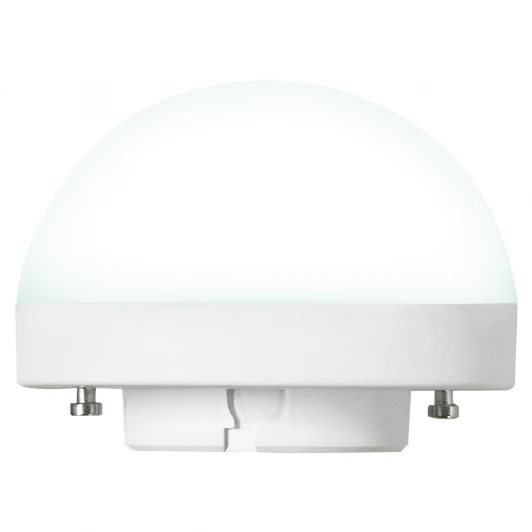 LED-GX53-10W/4000K/GX53/FR/SPHERE PLZ02WH Лампа светодиодная со сферическим рассеивателем, матовая, белый свет 4000K Uniel GX 53 со сферическим рассеивателем LED-GX53-10W/4000K/GX53/FR/SPHERE PLZ02WH