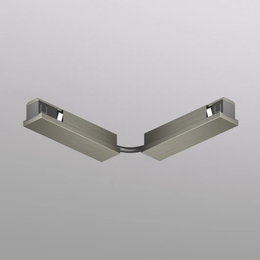 TR5724-DN Коннектор для трека Denkirs Shine Base TR5724-DN 90° стена-потолок с поворотом трека под произвольным углом, темный никель (48V)