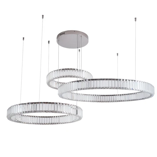 1135/02 SP-90 Подвесной светильник Divinare Renata 1135/02 SP-90 (LED, 220V, хрусталь, на тросе, кольцо)