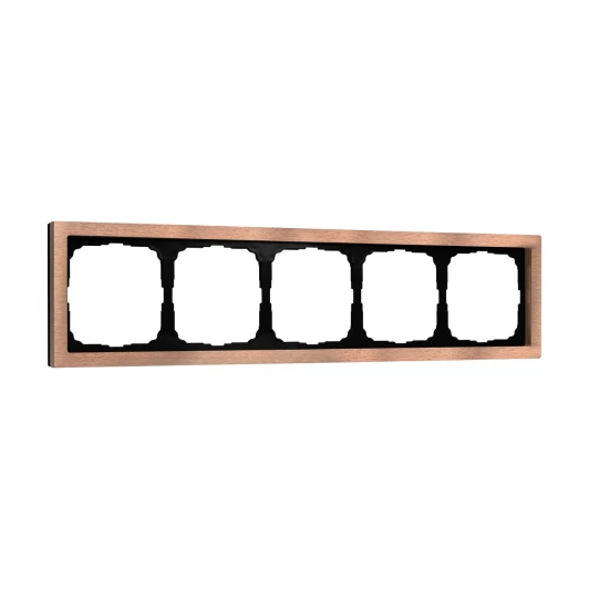 GAL312505 Рамка на 5 постов (медь) Systeme Electric GAL312505