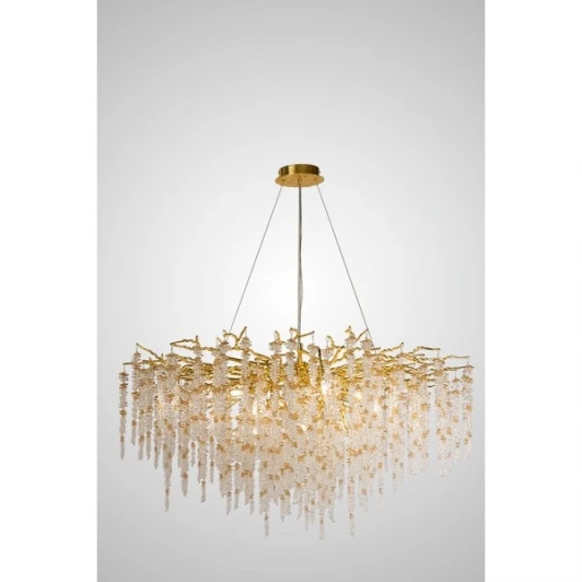 DIAMAND L1200 Gold Подвесная люстра хрустальная AM Group DIAMAND L1200 Gold