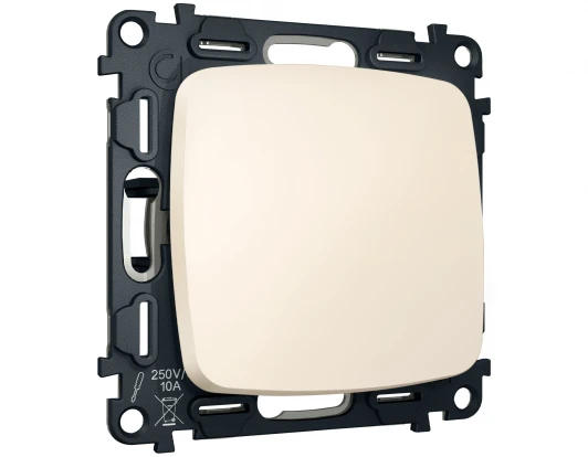 MO321050 Комплект механизма 1-кл выключателя с самовозвратом Ambrella Volt OMEGA MO321050 Бежевый матовый QUANT (OP3210, VM113)