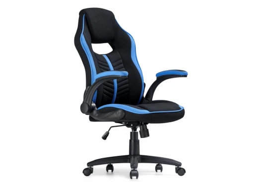 11676 Компьютерное кресло Woodville Plast черное / голубое 11676