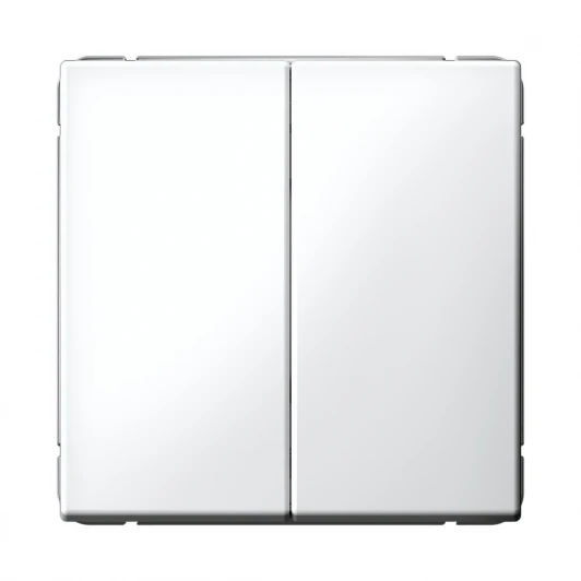 GAL000165 Переключатель двухклавишный (белый) Systeme Electric GAL000165