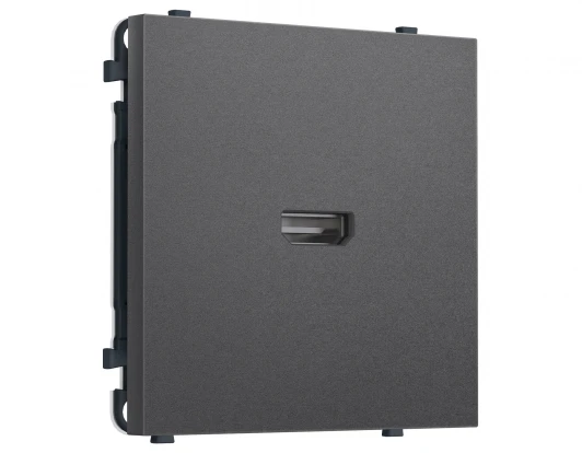 MS664030 Комплект механизма розетки HDMI 2.1 (Антрацит серый) Ambrella Volt QUANT PRO MS664030