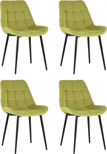 УТ000035412 Стул Флекс велюр оливковый 4 шт. Stool Group арт.УТ000035412
