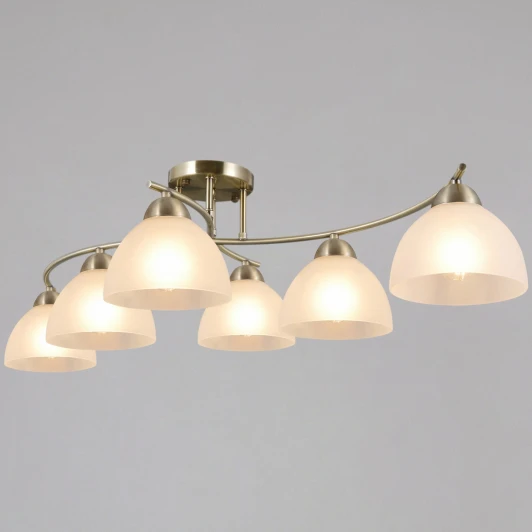 IL0909-6CSQ-26 AB ELITE Потолочная люстра на штанге ILLUMICO IL0909-6CSQ-26 AB ELITE