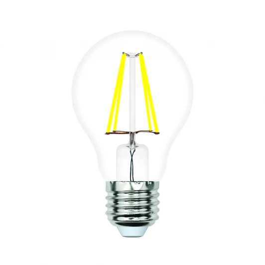 LED-A60-5W/4000K/E27/CL/SLF Лампочка светодиодная филаментная Volpe LED-A60-SLF LED-A60-5W/4000K/E27/CL/SLF