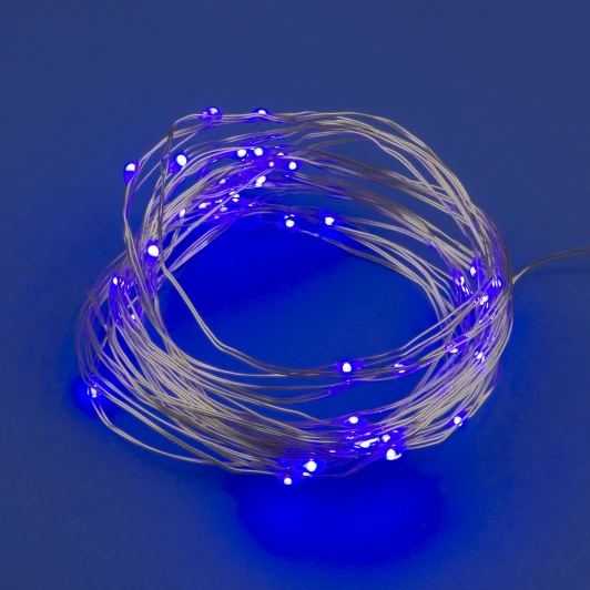 ULD-S0200-020/SСB/2AA PURPLE IP20 DEW Гирлянда светодиодная "Роса" на батарейках 2AA 2м. 20 светодиодов, фиолетовый свет Uniel ULD-S0200-020/SСB/2AA PURPLE IP20 DEW