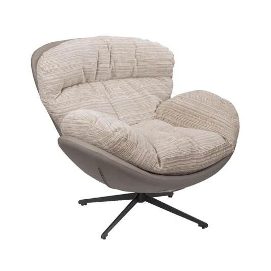 FR 1069 Кресло BLISS серый, экокожа, шенилл Bradex Home FR 1069