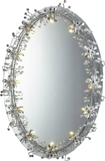06 2325 0181 12 chrome+white crystal Asfour Зеркало с подсветкой N-Light 62325 06 2325 0181 12 chrome+white crystal Asfour
