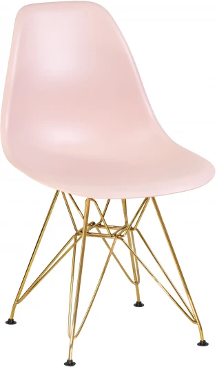 638APP-LMZL DSR, цвет сиденья светло-розовый (PK-02), цвет основания золото Стул обеденный DSR (ножки золотые, цвет светло-розовый (PK-02))