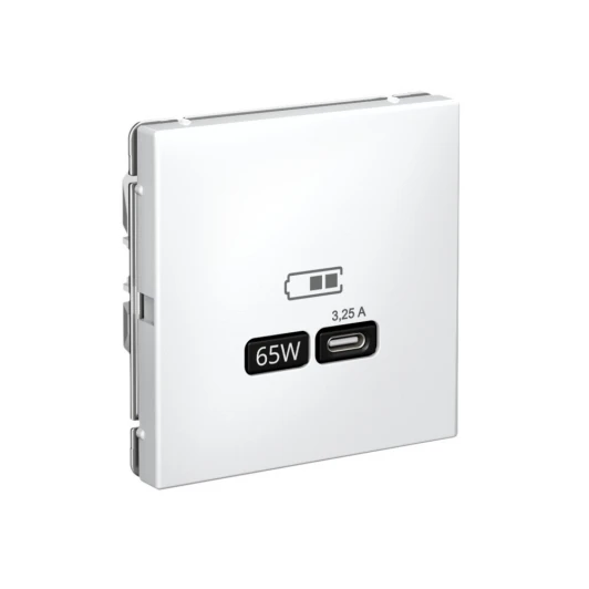 GAL001327 Розетка с быстрой зарядкой USB Type-C 65Вт (лотос) Systeme Electric GAL001327