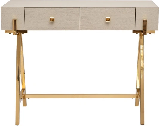 KFG165 Консоль серая/металл золото 100*40*78см Garda Decor арт.KFG165