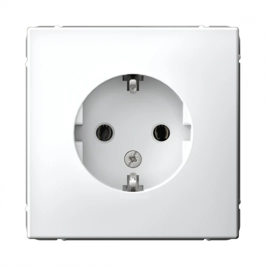 GAL000143 Розетка с заземлением (белый) Systeme Electric GAL000143