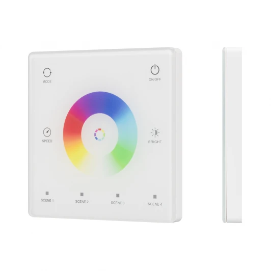 059244 INTELLIGENT ARLIGHT Сенсорная панель SMART-SPI-801-11-4SC-RGBW-SUF White (3V, 2.4G) (IARL, IP20 Пластик) 059244