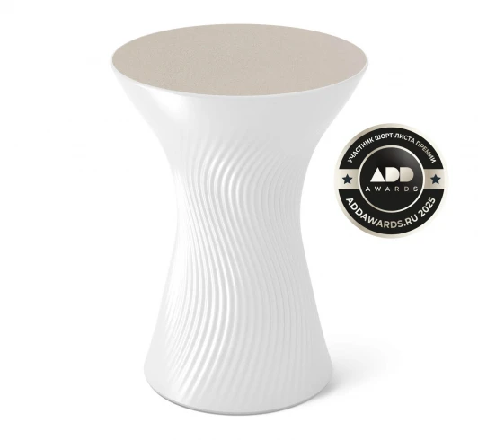 8212706802 Столик журнальный Sheffilton SHT ТАМ-ТАМ белый перламутр 8212706802