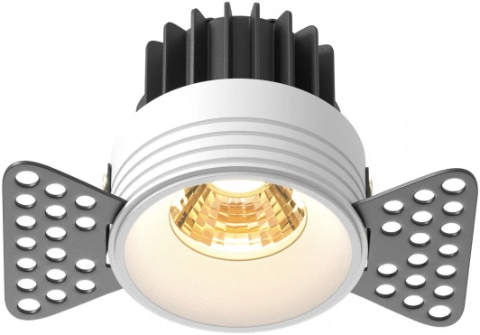 DL058-7W2.7K-TRS-W Встраиваемый светильник под гипсокартон Maytoni Round DL058-7W2.7K-TRS-W (LED, 220V, круглые)